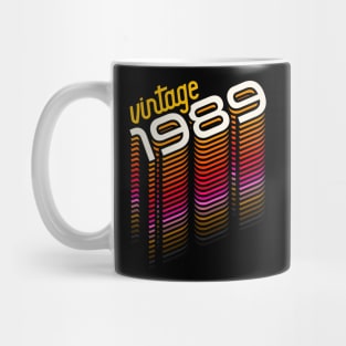Vintage Made in 1989 ))(( Retro Birthday Year Gift Mug